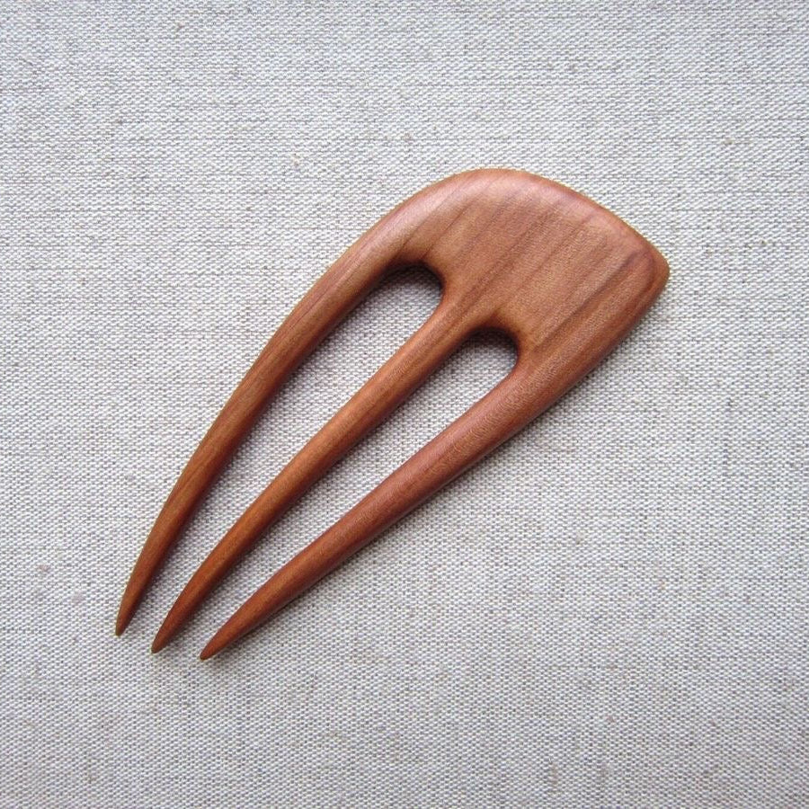 Tres púas, horquilla francesa de madera