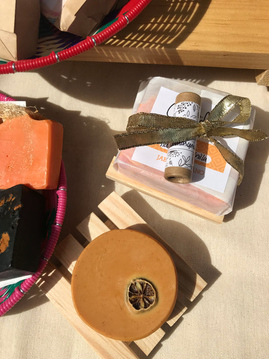 Jabonera de madera