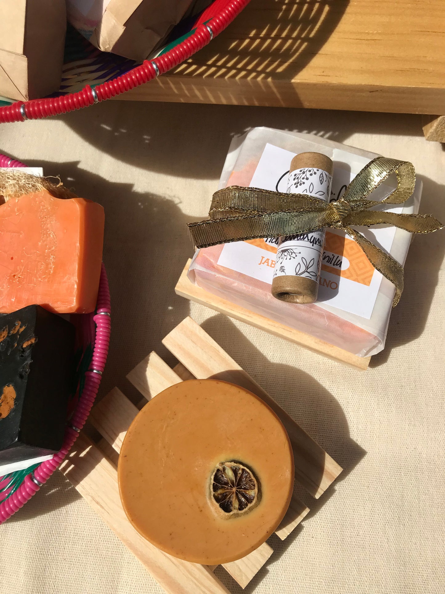 Jabonera de madera